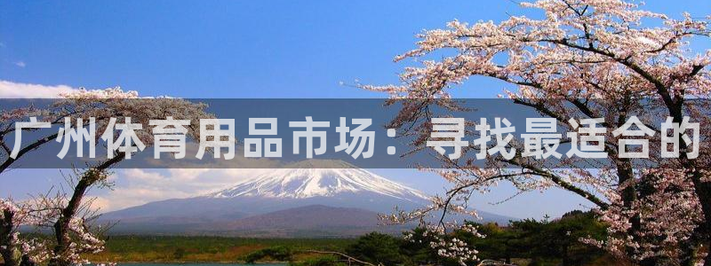 富联平台官网首页:广州体育用品市场:寻找最适合的